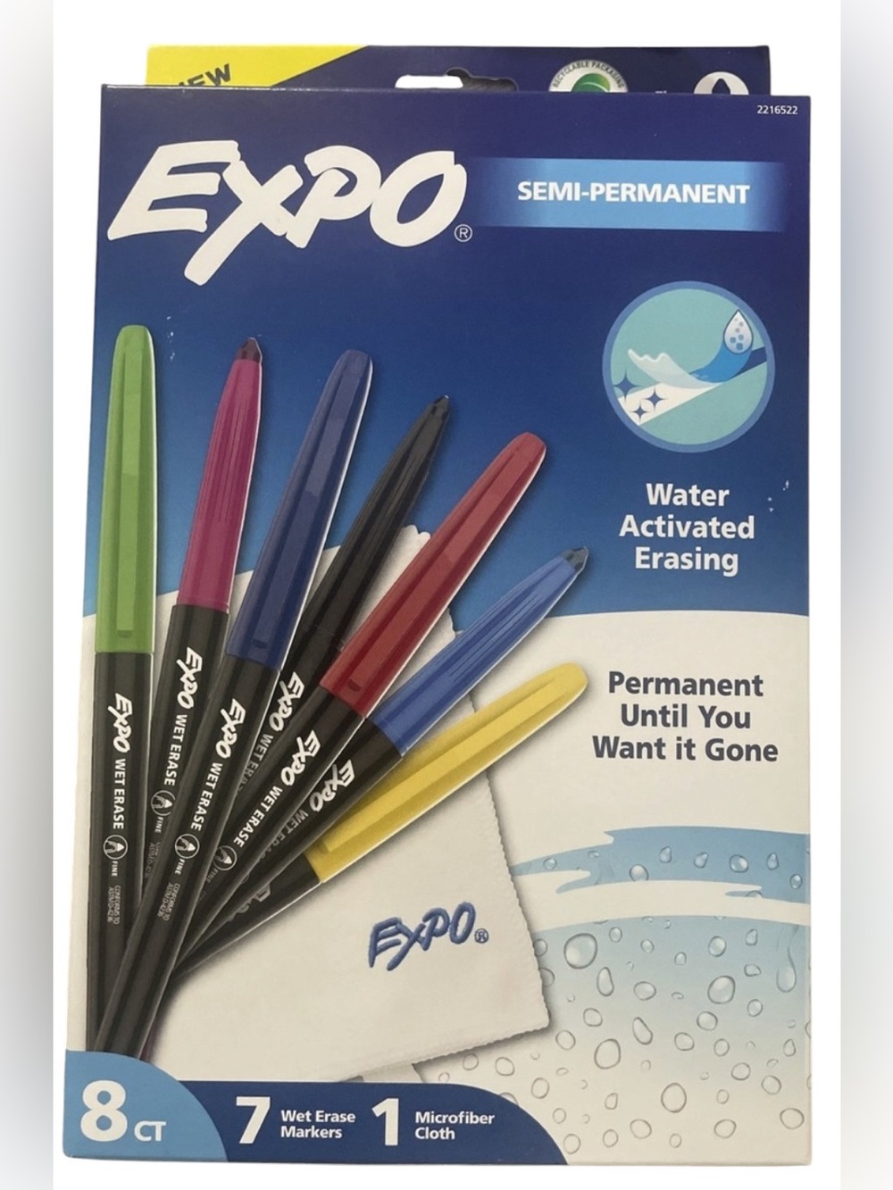 Expo Semi-Permanent Markers - Assorted Colors (Pack)